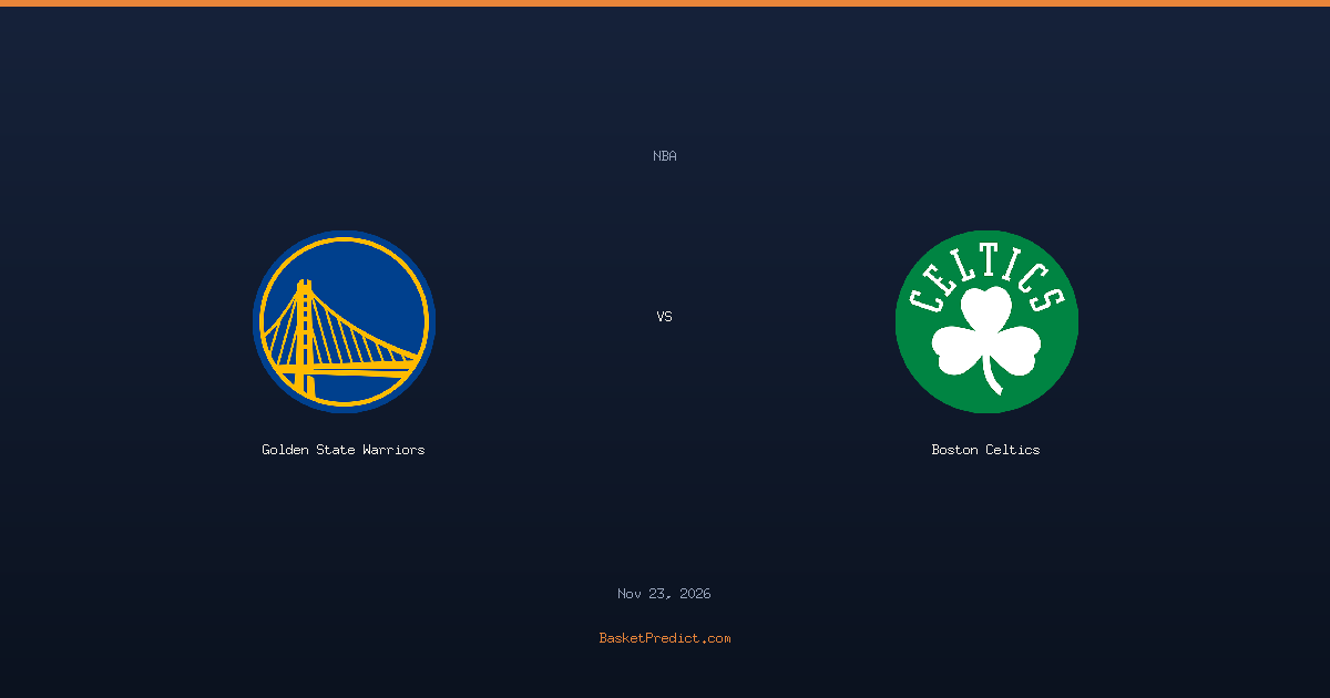 Golden State Warriors vs Boston Celtics — AI Score Prediction & Tip Nov ...